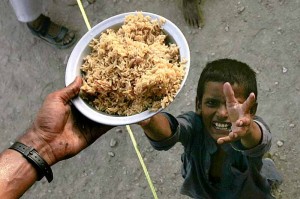 Famine in Sindh floods - (Photo - Courtesy Dr Sono Khangrahani