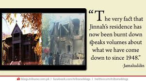 Jinnah's Ziarat residence burnt (Credit: facebook.com)