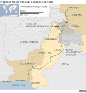 Pak China Economic Corridor (Credit: bbc.com)