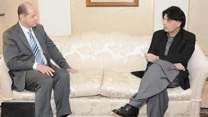 Ch Nisar meets UK High Commissioner (Credit: breakingnewspak.com)