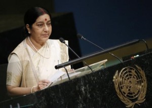 India External Affairs Minister Sushma Swaraj (Credit: reuters.com)