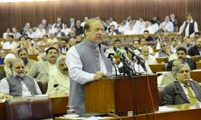 Nawaz Sharif address to parliament (Credit: dawn.com)
