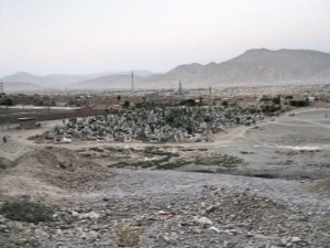 Graveyard in outskirts of Quetta_Fotor