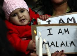 London demonstration for Malala (Credit: malala_huffingtonpost.co.uk)